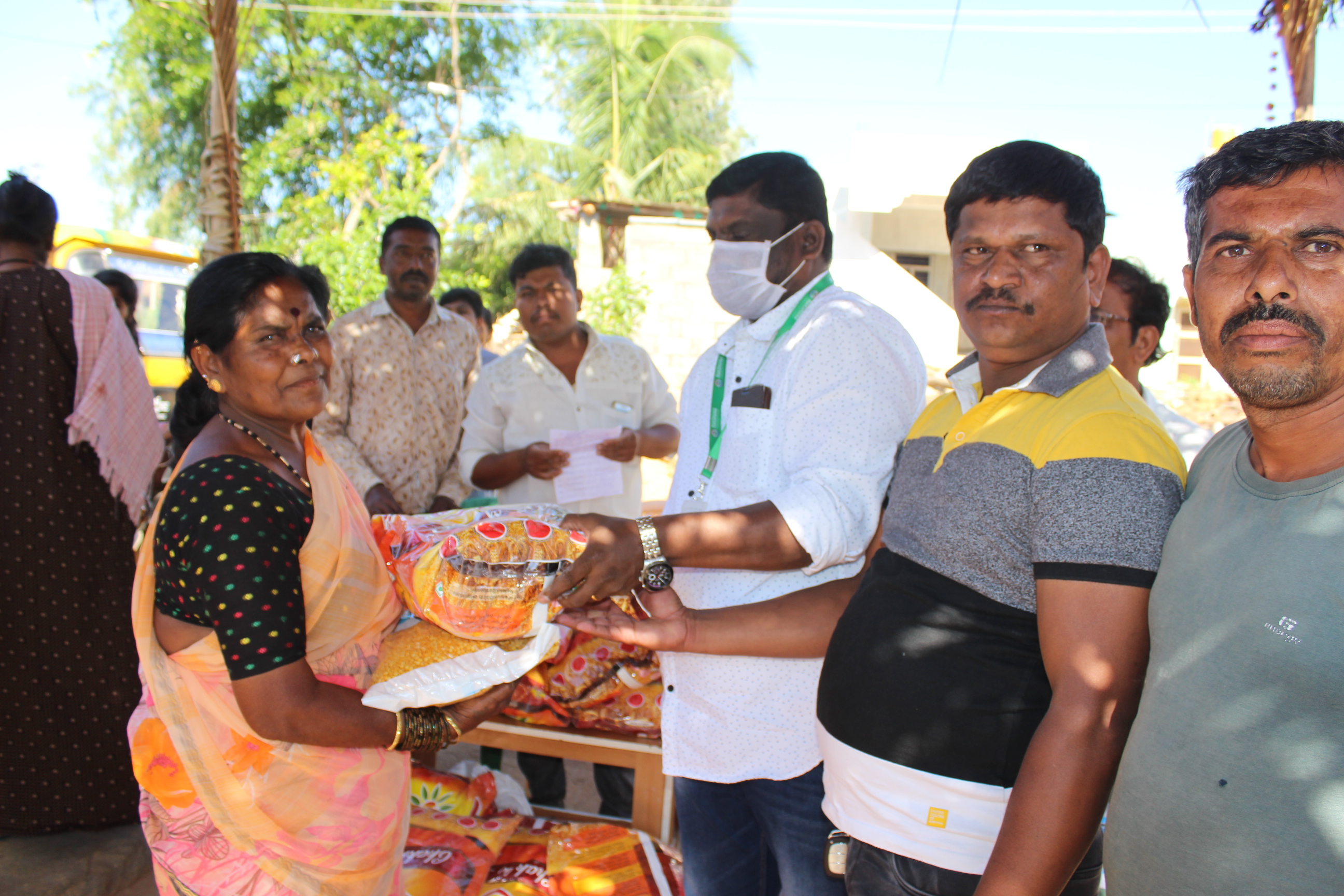 Covid 19 Grocery Distribution at Hoskote Bangalore