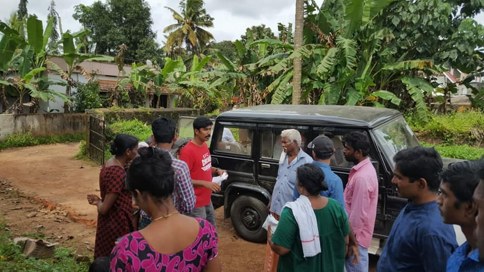 Materials distributed at Idduky Kerala to the peop