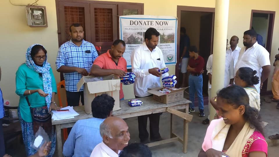 Materials distributed at Idduky Kerala to the peop