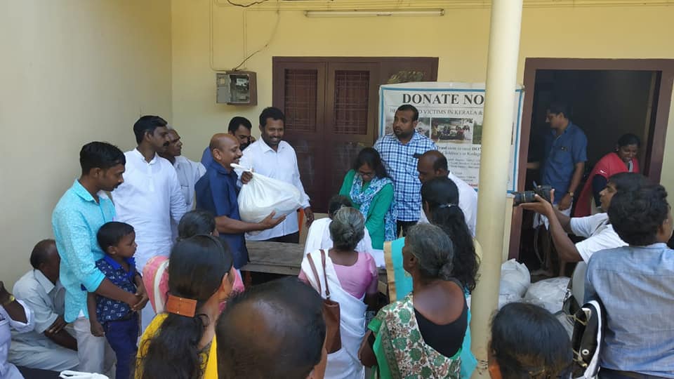 Materials distributed at Idduky Kerala to the peop