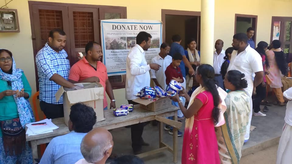 Materials distributed at Idduky Kerala to the peop