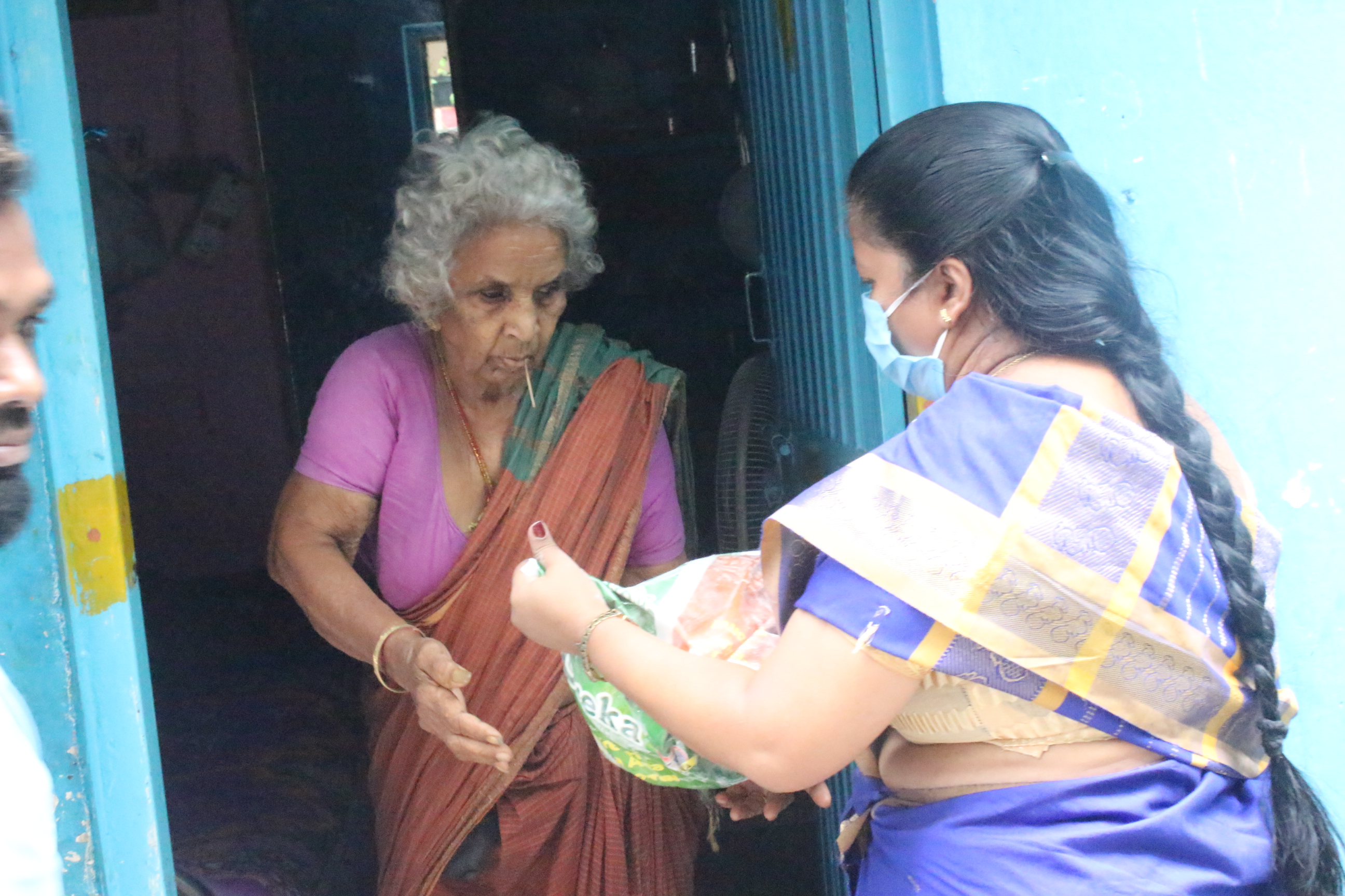 Covid 19 Grocery Distribution at Chinnappa Garden